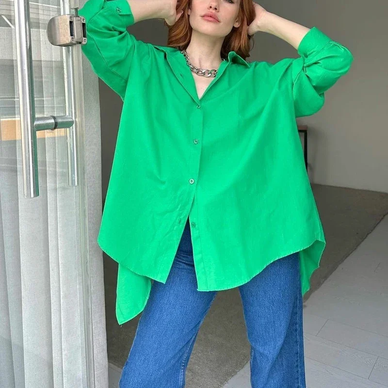 Autumn Korean Back Buttons Office Loose Casual Blouse Women 2024 Long Sleeve Lapel White Shirts Design Tops Women Chic New 29123
Autumn Korean Back Buttons Office Loose Casual Blouse Women 2024 Long Sleeve Lapel White Shirts Design Tops Women Chic New 29123