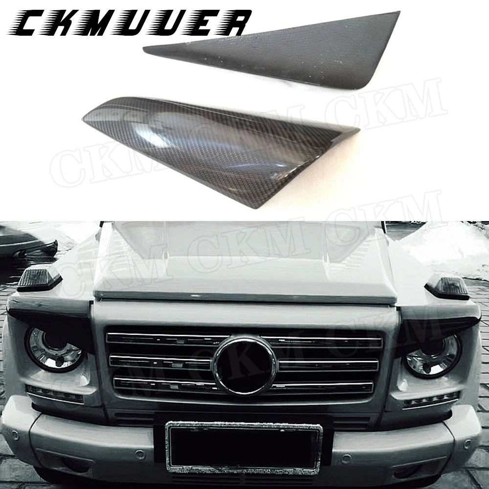 CKMUUER Carbon Fiber For Mercedes Benz G Class W463 G63 G65 G500 G55 1990-2018 FRP Bumper 2 PCS Front Lamp Eyebrows Eyelid Cover
CKMUUER Carbon Fiber For Mercedes Benz G Class W463 G63 G65 G500 G55 1990-2018 FRP Bumper 2 PCS Front Lamp Eyebrows Eyelid Cover