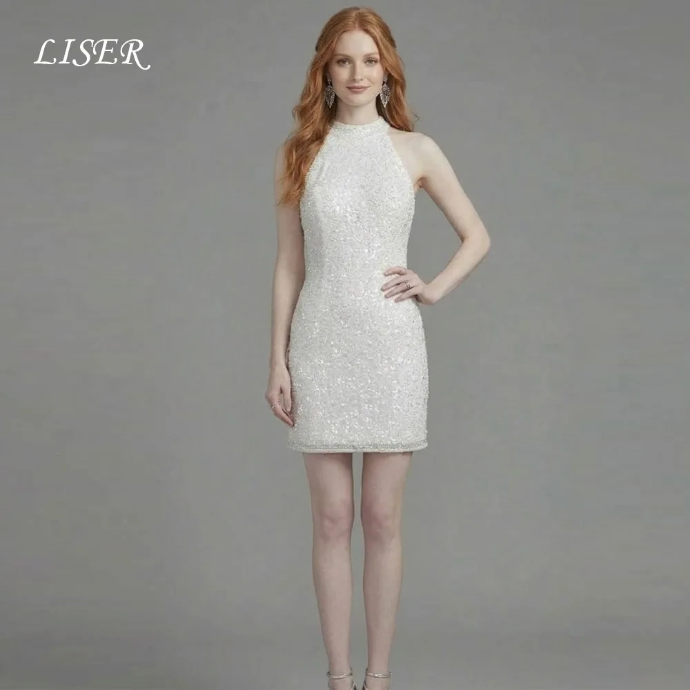 Вечерние платья Liser Halter Mini A-Line с бисером, сексуальные короткие платья выше колена с плиссировкой, индивидуальный пошив, коктейльное платье, вечернее платье
Вечерние платья Liser Halter Mini A-Line с бисером, сексуальные короткие платья выше колена с плиссировкой, индивидуальный пошив, коктейльное платье, вечернее платье