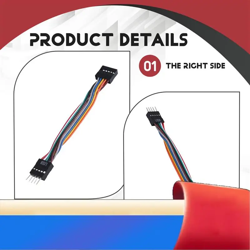 For Lenovo Motherboard To Ordinary Chassis Adapter Cable,USB 9-Pin Revolution 11-Pin Female Conversion Cable 24AWG, 5Pcs-X62A
For Lenovo Motherboard To Ordinary Chassis Adapter Cable,USB 9-Pin Revolution 11-Pin Female Conversion Cable 24AWG, 5Pcs-X62A