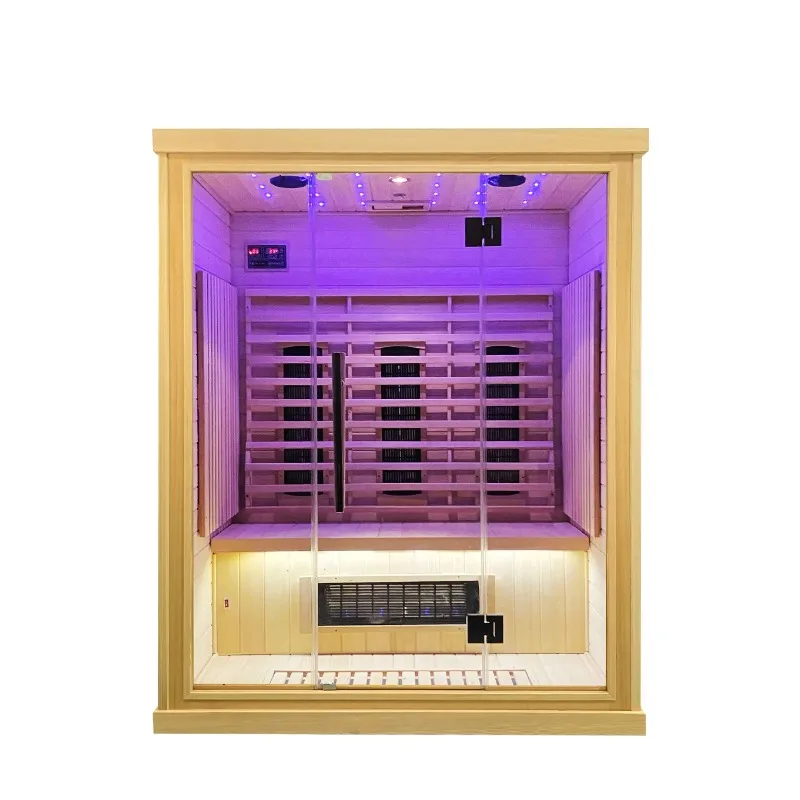 2025 Hot Sale Infrared Sauna Home Sauna Wooden Carbon Heater Infrared Sauna 2 Person Room for Sale
2025 Hot Sale Infrared Sauna Home Sauna Wooden Carbon Heater Infrared Sauna 2 Person Room for Sale