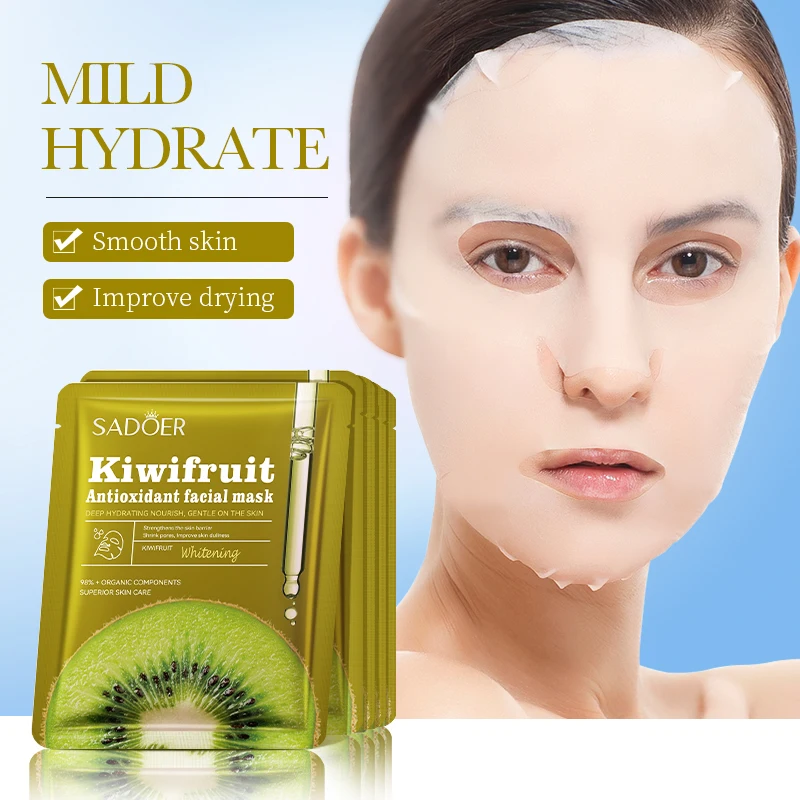 10/20 Pieces of Kiwi Fruit Antioxidant Anti-Yellowing Mask, Revitalizing, Nourishing, Softening, Repairing Skin, Increasing Skin Elasticity, Facial Care, Moisturizing, Softening, and Beautifying
10/20 Pieces of Kiwi Fruit Antioxidant Anti-Yellowing Mask, Revitalizing, Nourishing, Softening, Repairing Skin, Increasing Skin Elasticity, Facial Care, Moisturizing, Softening, and Beautifying