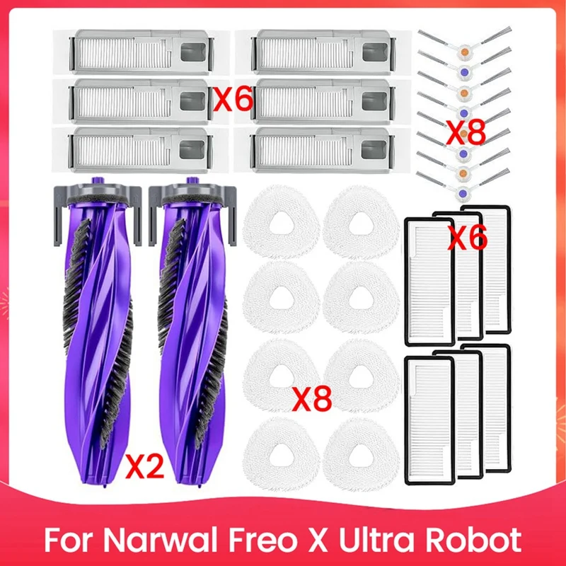 30PCS Brush Filter Dust Bag And Mop Cloth Kit For Narwal Freo X Ultra Vacuum Cleaner Accessories Replacement Parts
30PCS Brush Filter Dust Bag And Mop Cloth Kit For Narwal Freo X Ultra Vacuum Cleaner Accessories Replacement Parts