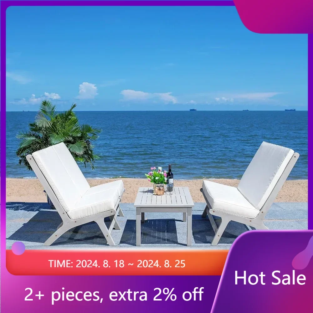 Outdoor Collection Wood Cushion 4-Piece Conversation Patio Set Grey/Beige Dining Table Set of Garden Furniture Dining Room Sets
Outdoor Collection Wood Cushion 4-Piece Conversation Patio Set Grey/Beige Dining Table Set of Garden Furniture Dining Room Sets