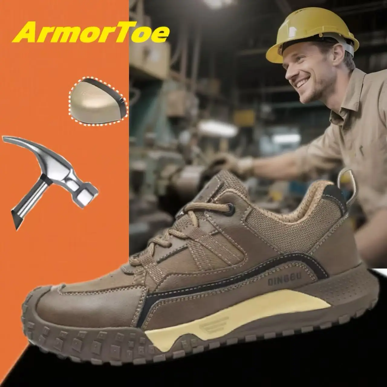 ArmorToe Steel Head Four Seasons Section Anti-smash Anti-stabbing Safety Shoes Wear-resistant Breathable Work Shoes #Armor2536
ArmorToe Steel Head Four Seasons Section Anti-smash Anti-stabbing Safety Shoes Wear-resistant Breathable Work Shoes #Armor2536