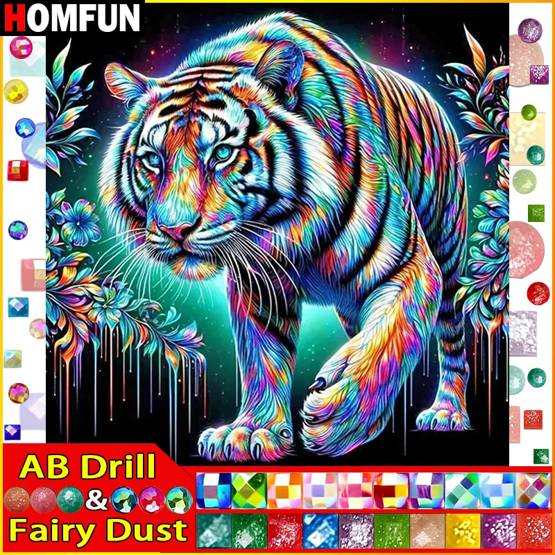 HOMFUN Фея Пыль AB Diy Полный квадратный круглый дрель 5D Алмазная картина Алмазная вышивка "Животное Тигр" Домашний декор Подарок
HOMFUN Фея Пыль AB Diy Полный квадратный круглый дрель 5D Алмазная картина Алмазная вышивка "Животное Тигр" Домашний декор Подарок