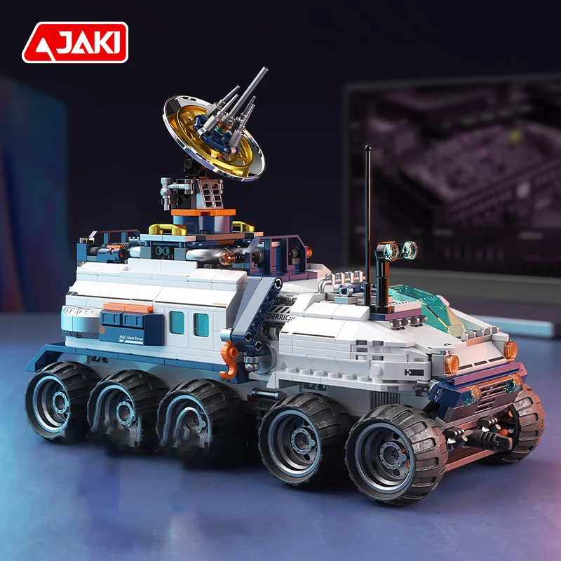 JAKI space exploration series space exploration vehicle space model assembly children's educational building blocks toys
JAKI space exploration series space exploration vehicle space model assembly children's educational building blocks toys