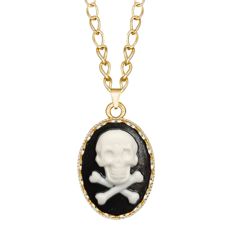 Classic Cameo Skulls Bead Women Necklace Gold Color Fashion Skeletons Bone Hollow Flower Pendant Jewelry
Classic Cameo Skulls Bead Women Necklace Gold Color Fashion Skeletons Bone Hollow Flower Pendant Jewelry