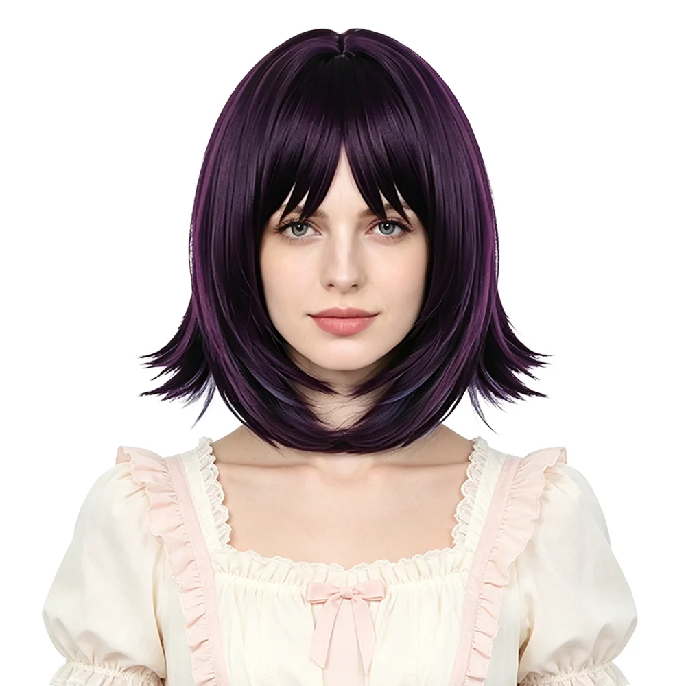 Iroha Sakayori Cosplay Wig Dark Purple Ice Blue Ombre Short Bob Heat Resistant Synthetic Wig For Anime Halloween Costume Party
Iroha Sakayori Cosplay Wig Dark Purple Ice Blue Ombre Short Bob Heat Resistant Synthetic Wig For Anime Halloween Costume Party