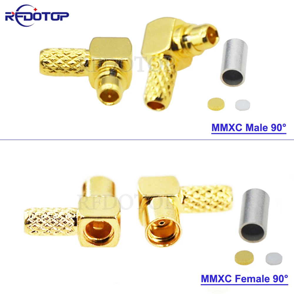 10PCS/Lot MMCX Male/Female Right Angle Crimp 50ohm MMCX-1.5 90 Degree RF Connector for RG174 RG178 RG179 RG316 LMR100 Cables
10PCS/Lot MMCX Male/Female Right Angle Crimp 50ohm MMCX-1.5 90 Degree RF Connector for RG174 RG178 RG179 RG316 LMR100 Cables
