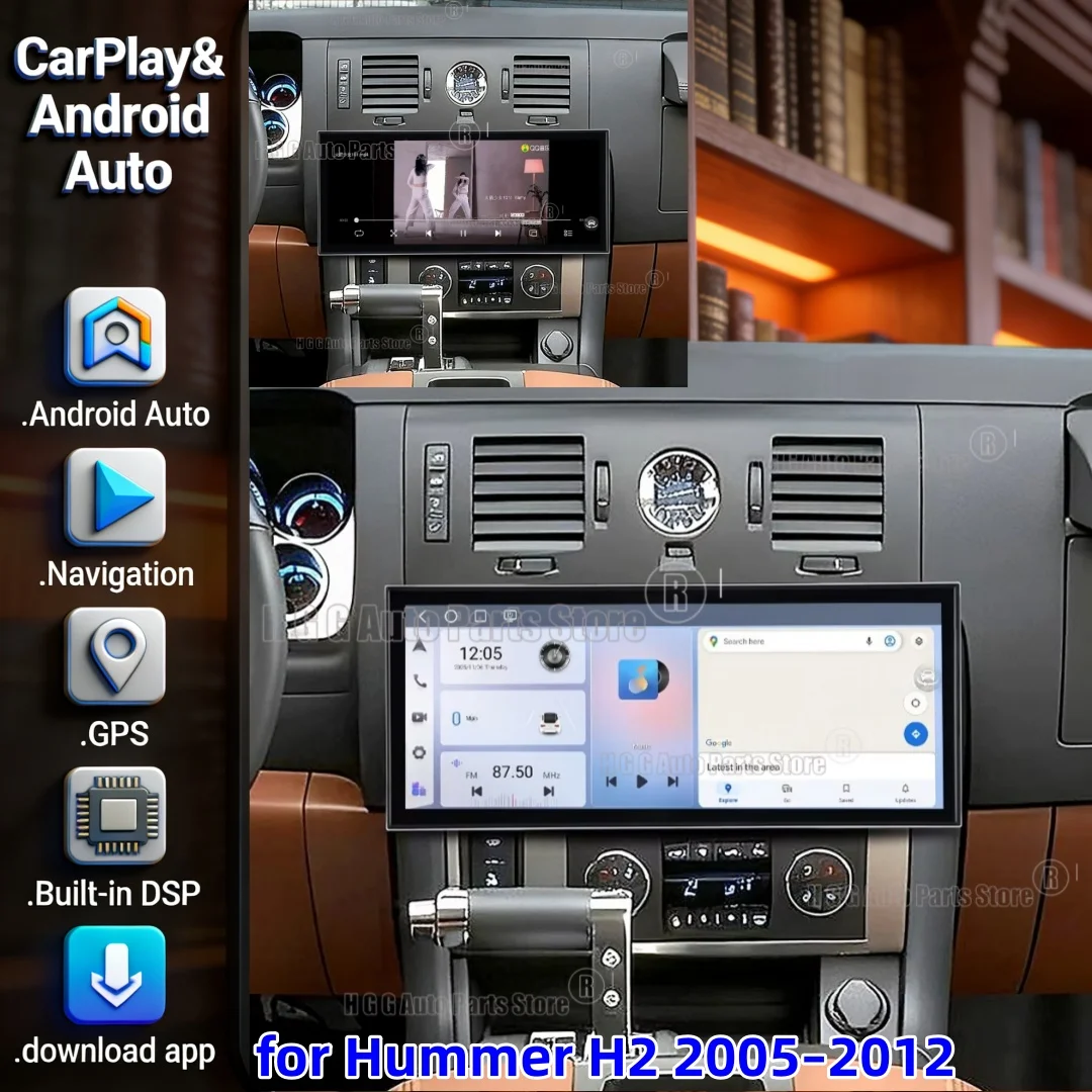 Upgrade 15.8" HD Touch screen Car Stereo for Hummer H2 2005–2012 Wireless Carplay &Android Auto with GPS Navigation Radio Player
Upgrade 15.8" HD Touch screen Car Stereo for Hummer H2 2005–2012 Wireless Carplay &Android Auto with GPS Navigation Radio Player