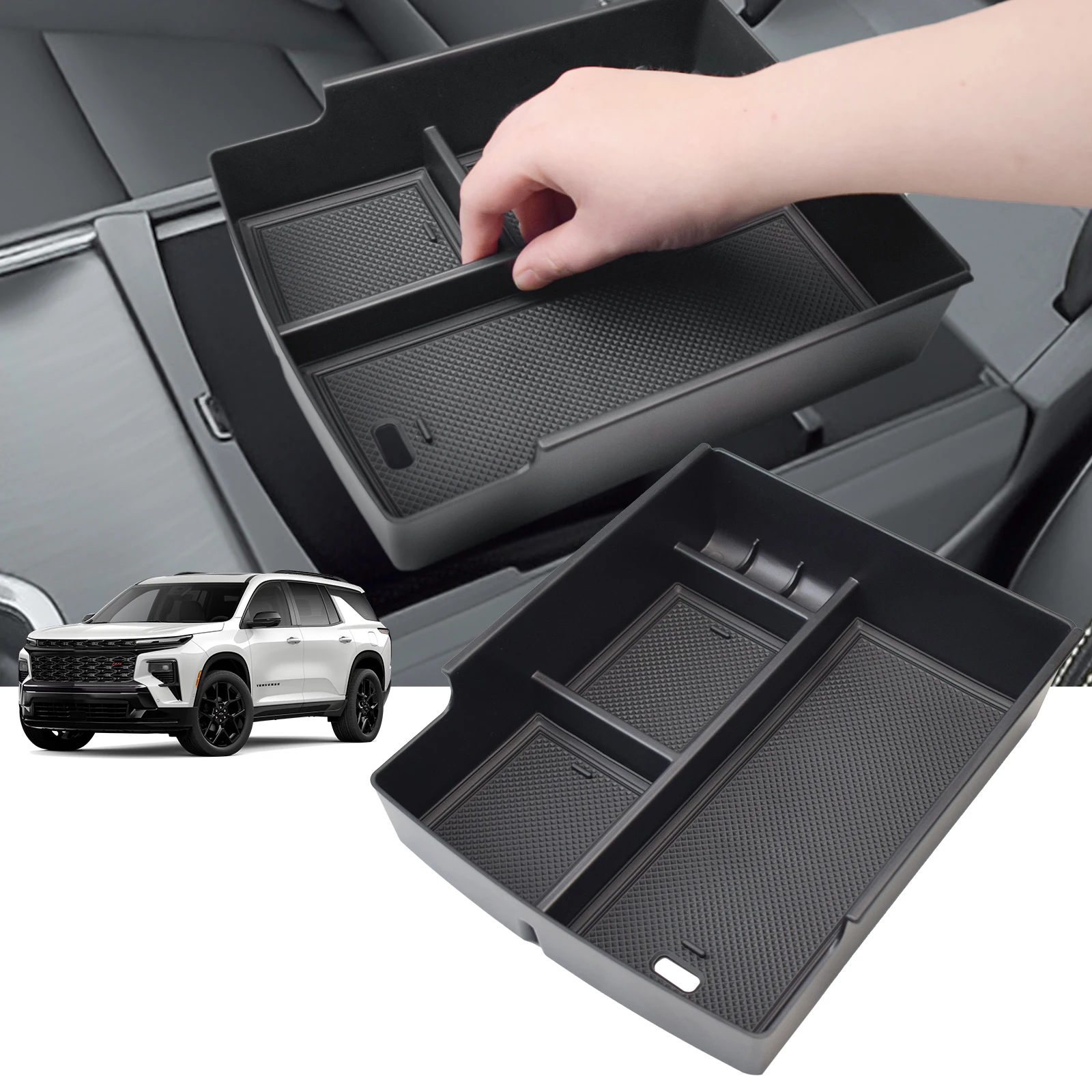 Center Console Organizer Tray for 2024-2025 Chevy Traverse, GMC Acadia Armrest Storage Box ABS Car Interior Storage Accessories
Center Console Organizer Tray for 2024-2025 Chevy Traverse, GMC Acadia Armrest Storage Box ABS Car Interior Storage Accessories