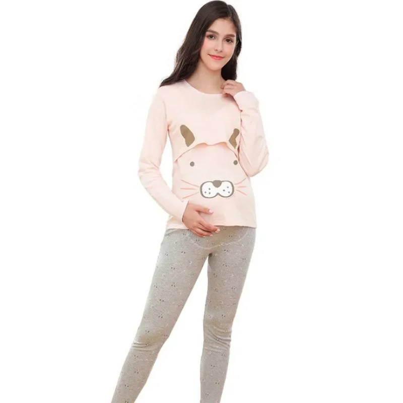 New Spring Autumn Maternity Pajamas Set Breastfeeding Clothes Nursing Night Wear 100% Cotton Easy Lift Up Feeding Baby
New Spring Autumn Maternity Pajamas Set Breastfeeding Clothes Nursing Night Wear 100% Cotton Easy Lift Up Feeding Baby