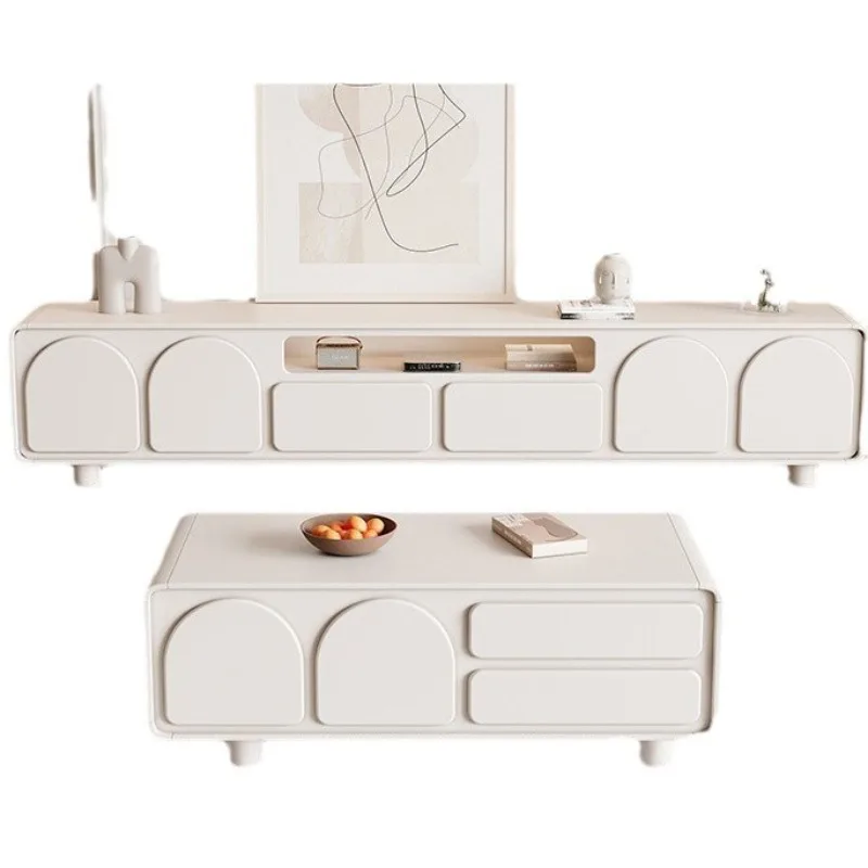 Simple living room TV cabinet Modern household floor cabinet Small apartment ins cream wind coffee table combination TV cabinet
Simple living room TV cabinet Modern household floor cabinet Small apartment ins cream wind coffee table combination TV cabinet