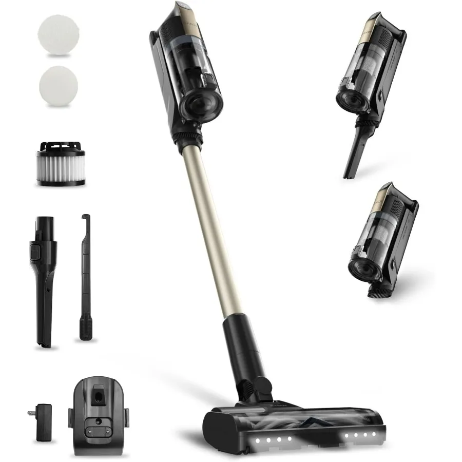 Cordless Vacuum Cleaner,65Mins Stick Vacuum Cleaners for Home,400W/190AW Powerful Suction,Anti-Tangle,LED Display,Self-Standing,
Cordless Vacuum Cleaner,65Mins Stick Vacuum Cleaners for Home,400W/190AW Powerful Suction,Anti-Tangle,LED Display,Self-Standing,