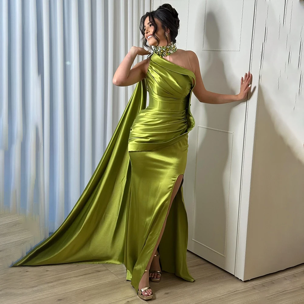 Элегантные вечерние платья Платье для выпускного вечера без рукавов с накидкой на шее Русалка для дня рождения Гала-платье по индивидуальному заказу فساتين سهرة
Элегантные вечерние платья Платье для выпускного вечера без рукавов с накидкой на шее Русалка для дня рождения Гала-платье по индивидуальному заказу فساتين سهرة