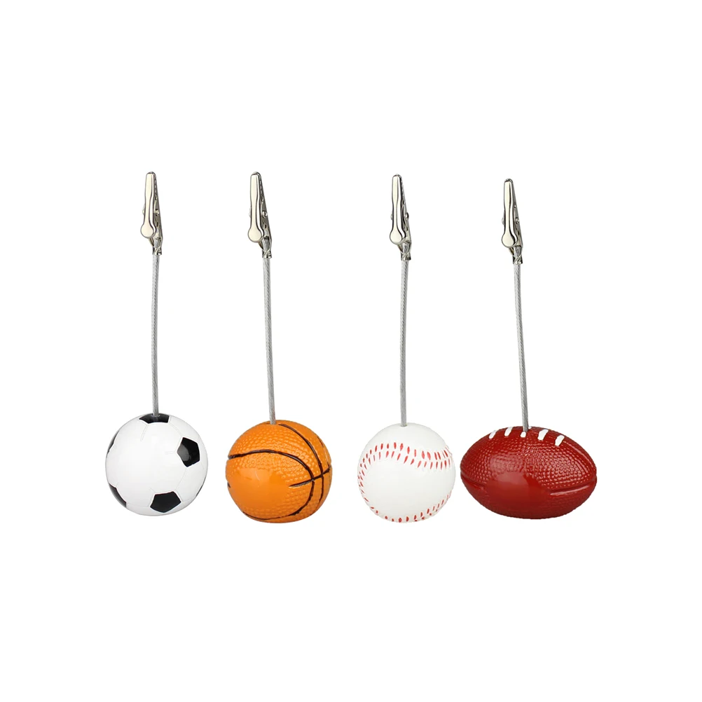 4pcs Creative Resin Ball Base Metal Mouth Photo Folder Office Home Decoration Supplies(Football, Basketball, Baseball, Rugby)
4pcs Creative Resin Ball Base Metal Mouth Photo Folder Office Home Decoration Supplies(Football, Basketball, Baseball, Rugby)