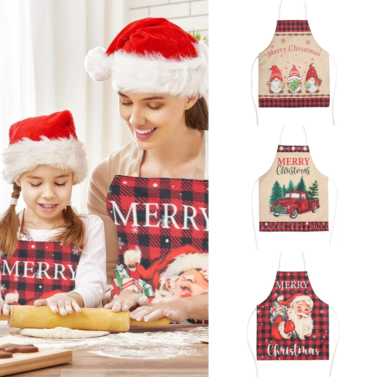 1 Pc Christmas Kitchen Aprons for Woman Xmas Decoration Linen Aprons for Kids Adults Women Men Dinner Party Cooking Apron 
1 Pc Christmas Kitchen Aprons for Woman Xmas Decoration Linen Aprons for Kids Adults Women Men Dinner Party Cooking Apron