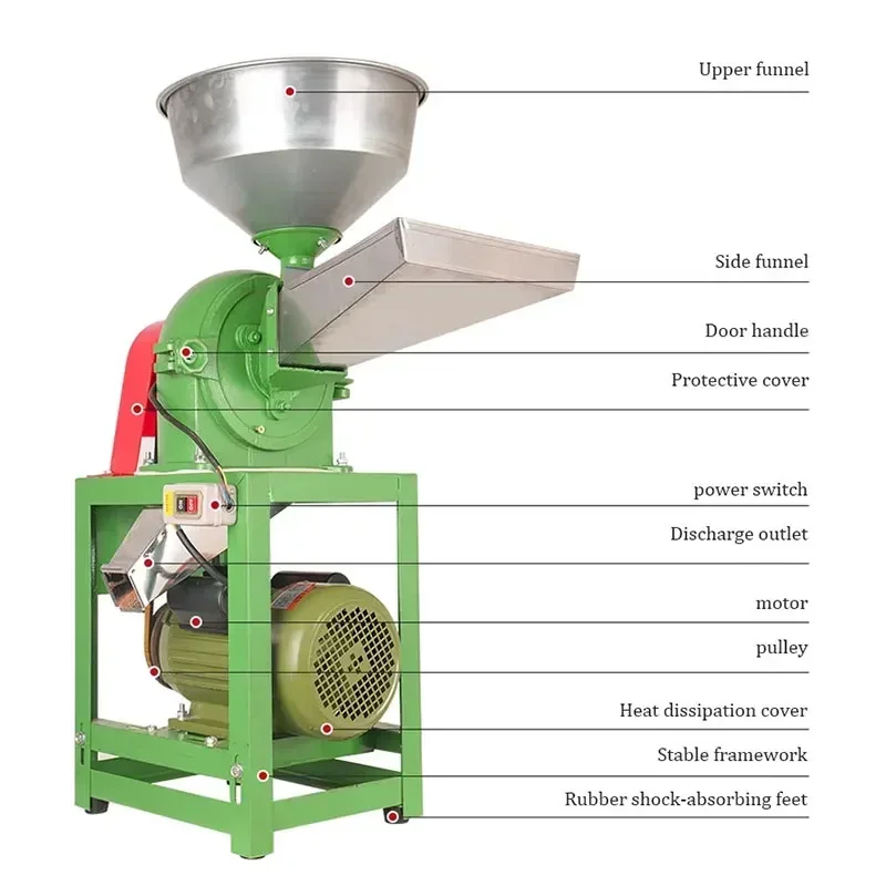70-90kg/h Wheat Maize Grinding Machine Corn Mill Grinder Crushing Machine Chicken Feed Grain Corn Crusher
70-90kg/h Wheat Maize Grinding Machine Corn Mill Grinder Crushing Machine Chicken Feed Grain Corn Crusher
