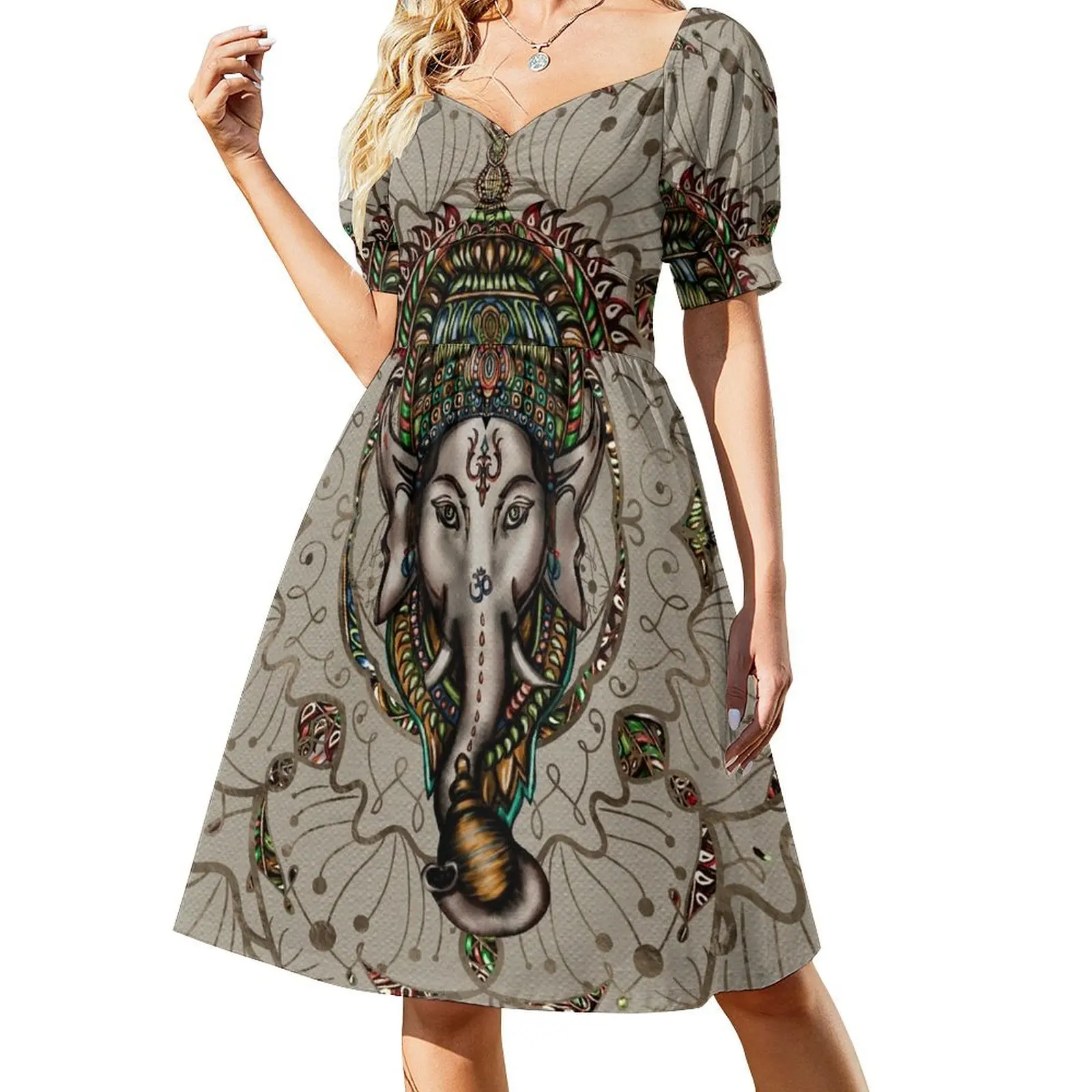 Lord Ganesha - Canvas Short-Sleeved Dress dresses for official occasions bandage dress women's dresses luxury dress summer
Lord Ganesha - Canvas Short-Sleeved Dress dresses for official occasions bandage dress women's dresses luxury dress summer