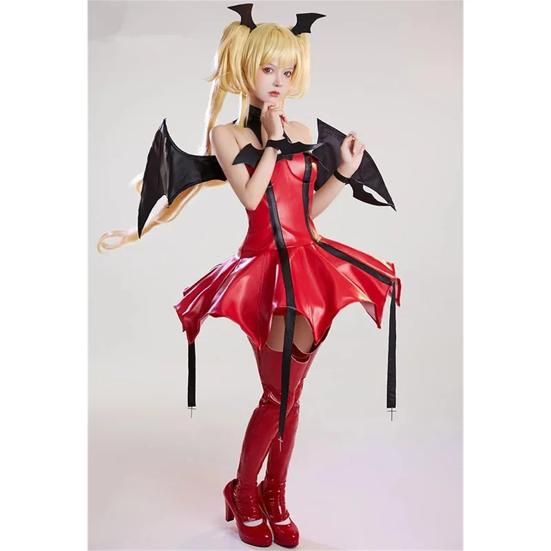 Anime Shugo Chara Tsukiyomi Utau Devil Cosplay Costume Women Sexy Dress Outfits Halloween Uniform Carnival Party Costumes Cos
Anime Shugo Chara Tsukiyomi Utau Devil Cosplay Costume Women Sexy Dress Outfits Halloween Uniform Carnival Party Costumes Cos