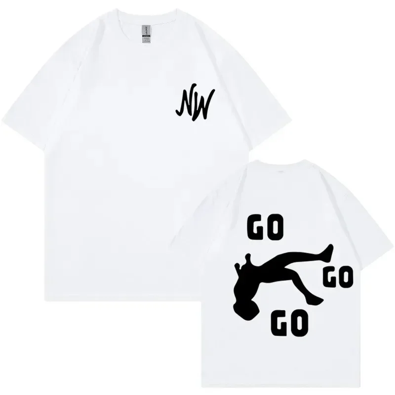 European and American pattern letter-printed summer T-shirt men's and women's loose 100% cotton round neck short-sleeved T-shirt
European and American pattern letter-printed summer T-shirt men's and women's loose 100% cotton round neck short-sleeved T-shirt