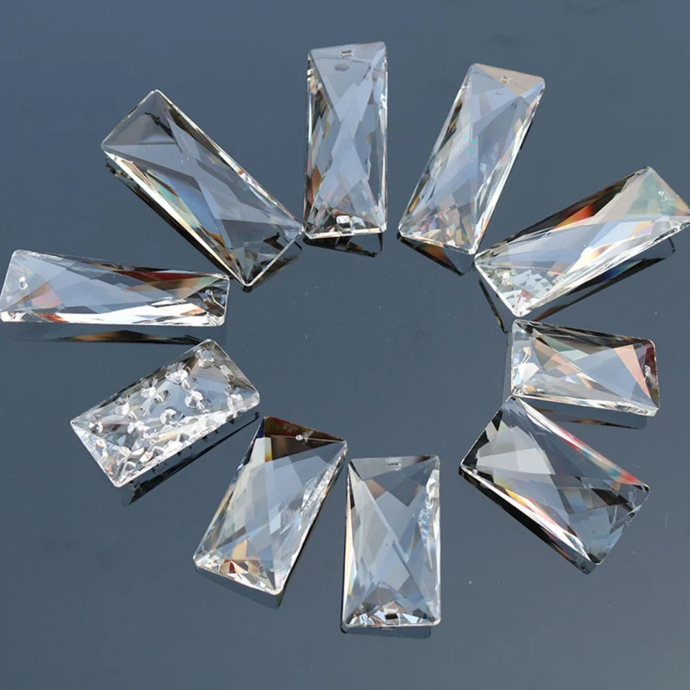 10Pcs Clear K9 Crystal Pendant 50/55/76/100mm Faceted Rectangle Prism Chandelier Lighting Parts Suncatcher Hanging Ornament Home
10Pcs Clear K9 Crystal Pendant 50/55/76/100mm Faceted Rectangle Prism Chandelier Lighting Parts Suncatcher Hanging Ornament Home
