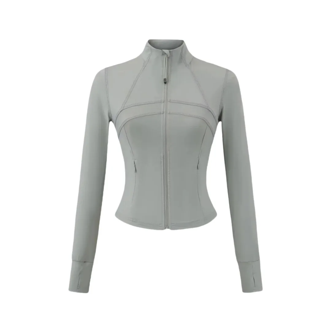 Women's Retro Short Sports Yoga Jacket Slim Fit Stand Collar Patchwork Pockets Waist-Cinching Solid Color Fitness Top
Women's Retro Short Sports Yoga Jacket Slim Fit Stand Collar Patchwork Pockets Waist-Cinching Solid Color Fitness Top