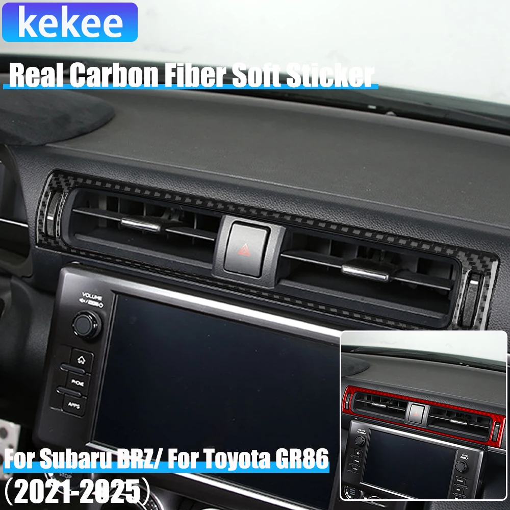 Real Carbon Fiber Car Accessories Center Air Vent Cover Soft Sticker For Subaru BRZ/ For Toyota GR86 2021 2022 2023 2024 2025
Real Carbon Fiber Car Accessories Center Air Vent Cover Soft Sticker For Subaru BRZ/ For Toyota GR86 2021 2022 2023 2024 2025
