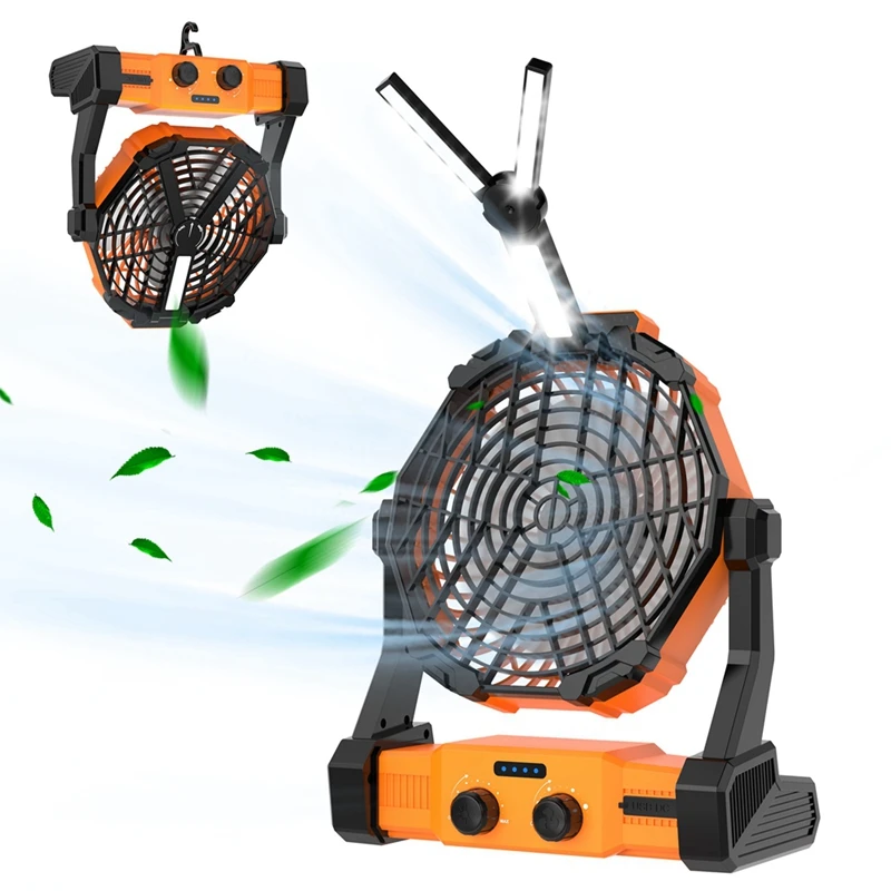 Portable Camping Fan With LED Lantern 8000Mah Outdoor Fan Personal Rechargeable Fan For Travel, Hiking, Fishing, Picni
Portable Camping Fan With LED Lantern 8000Mah Outdoor Fan Personal Rechargeable Fan For Travel, Hiking, Fishing, Picni