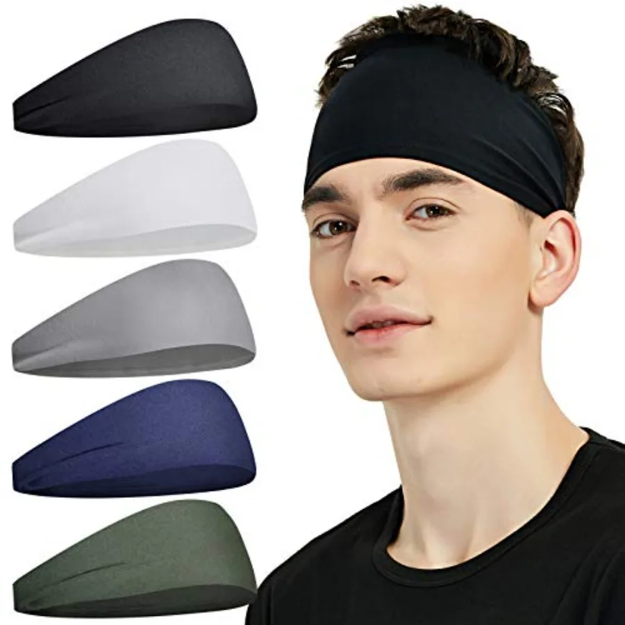 Sports Headbands for Men 5 Pack,Moisture Wicking Workout Headband, Sweatband Headbands for Running, Cycling, Football, Yoga, Ha
Sports Headbands for Men 5 Pack,Moisture Wicking Workout Headband, Sweatband Headbands for Running, Cycling, Football, Yoga, Ha