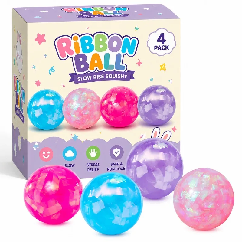 2026 Cartoon Colorful Ribbon Ball Squishy Toy Slow Rising Stress Relief Relaxation Squeeze Fun Set
2026 Cartoon Colorful Ribbon Ball Squishy Toy Slow Rising Stress Relief Relaxation Squeeze Fun Set
