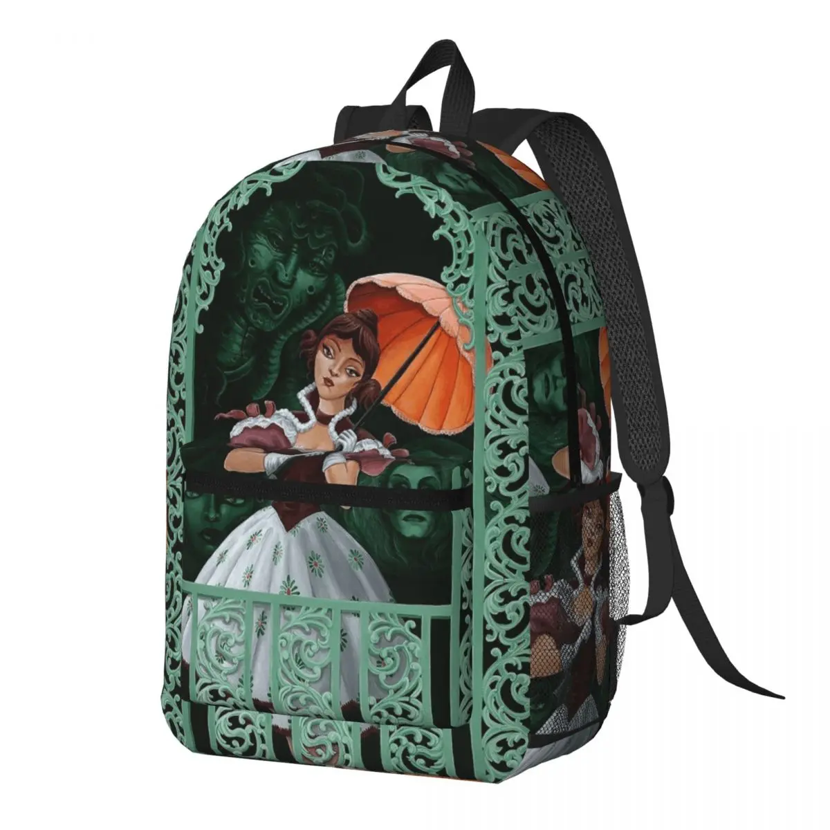 Gothic Vampire Halloween Haunted Mansion Backpack Daypack Large Capacity BookBag School Bag Shoulder Bags for Men Women
Gothic Vampire Halloween Haunted Mansion Backpack Daypack Large Capacity BookBag School Bag Shoulder Bags for Men Women