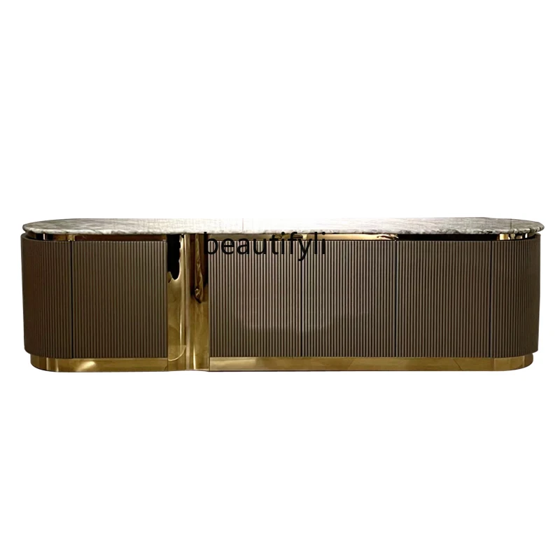 Italian light luxury marble TV cabinet, living room home floor cabinet, high-end villa large luxury stone furniture
Italian light luxury marble TV cabinet, living room home floor cabinet, high-end villa large luxury stone furniture