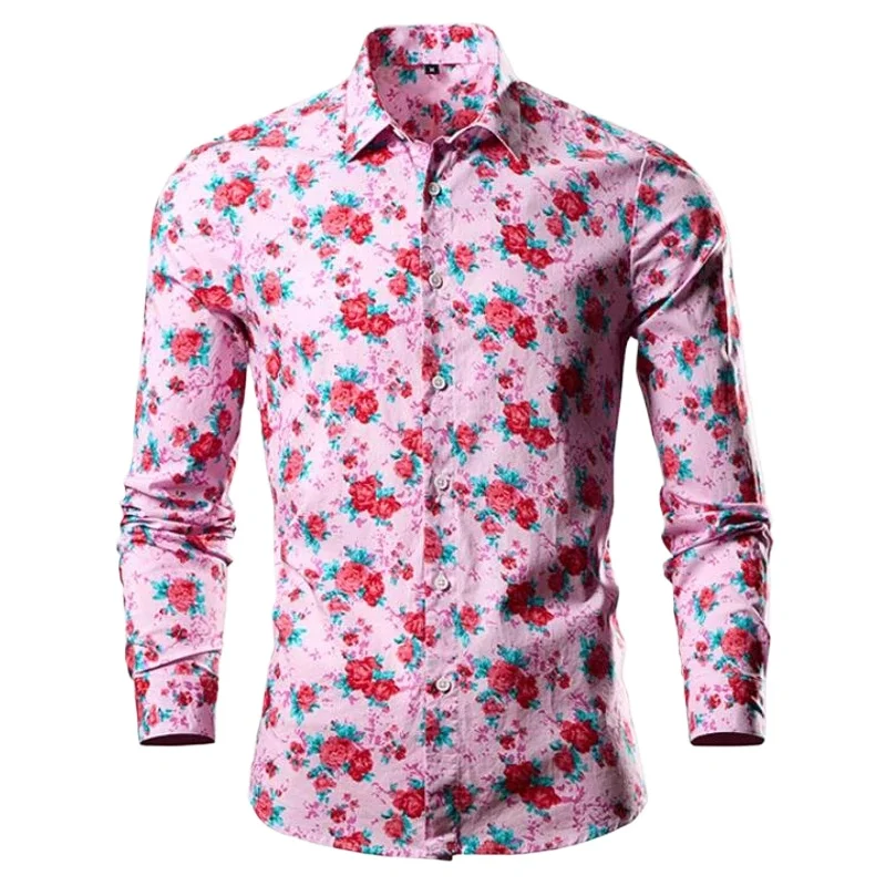 Men Chinese Style Shirts 2025 Vintage Floral Print Cotton Long Sleeve Holiday Clothing Elegant Dress Shirts Mens Blouse Tops 6XL
Men Chinese Style Shirts 2025 Vintage Floral Print Cotton Long Sleeve Holiday Clothing Elegant Dress Shirts Mens Blouse Tops 6XL