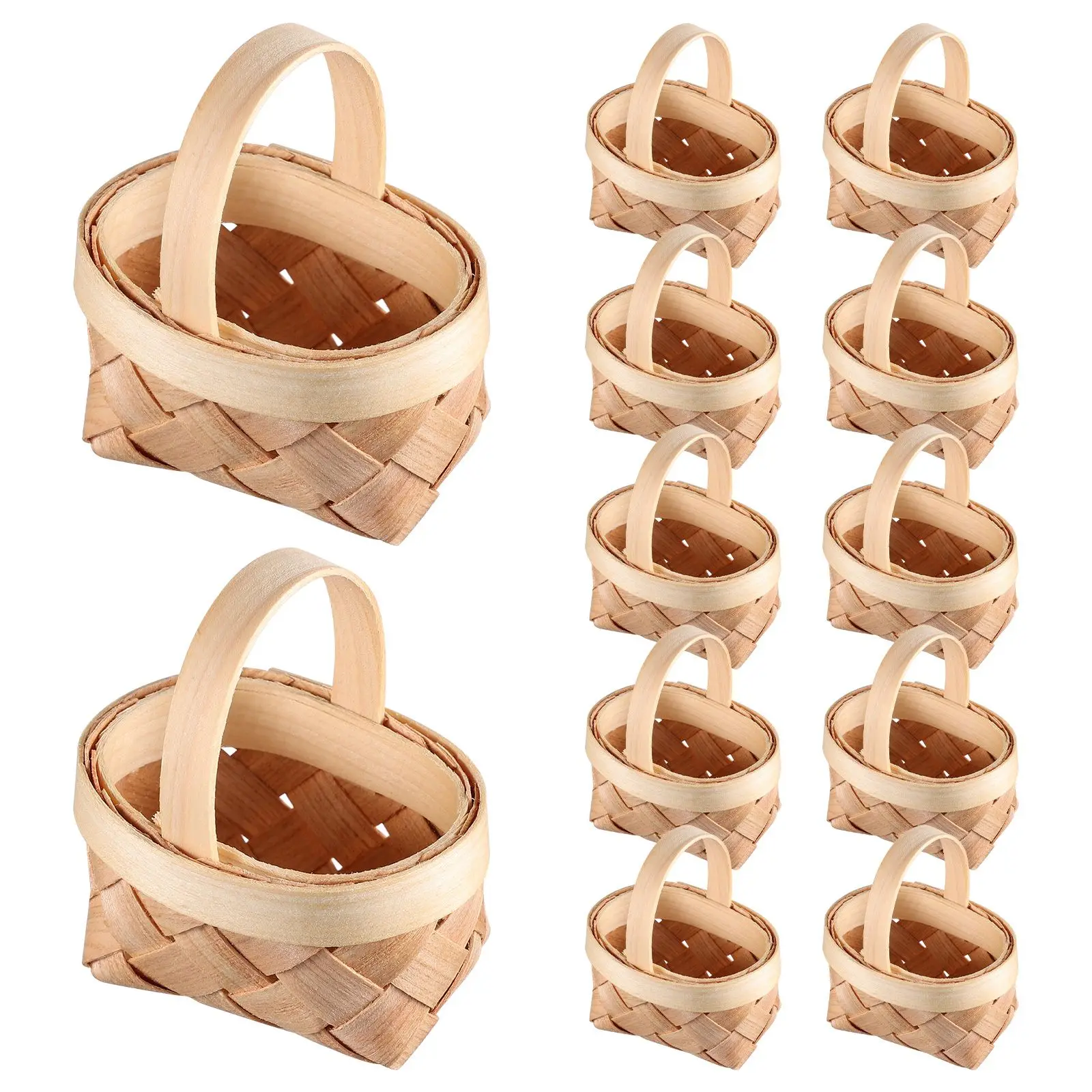 Woven Basket Decorative Baskets Mini Wooden Toy House Party Supplies Tiny Favors Miniature Portable Small Candy Hampers
Woven Basket Decorative Baskets Mini Wooden Toy House Party Supplies Tiny Favors Miniature Portable Small Candy Hampers