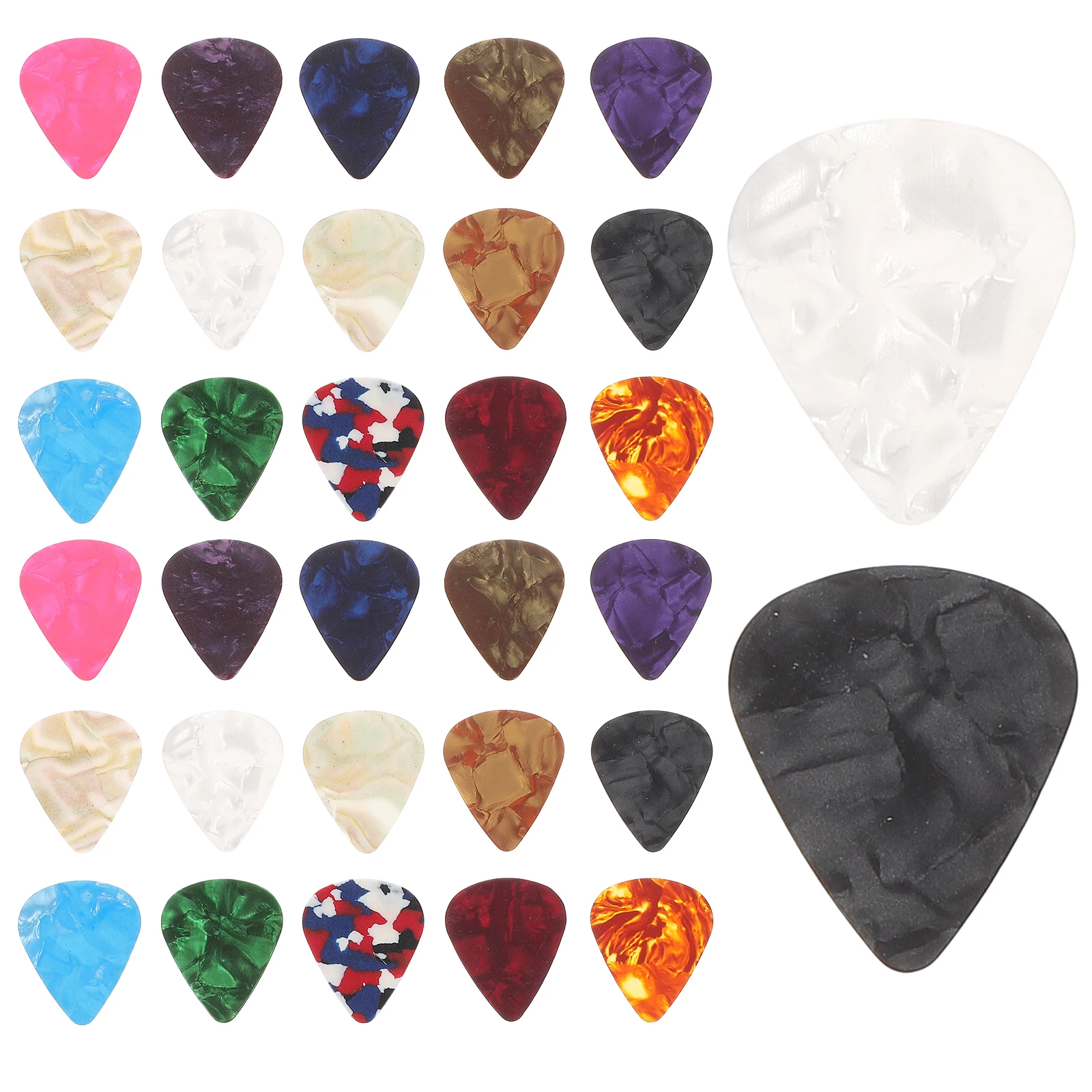32 Pcs Guitar Picks Durable for Beginners Acoustic Electric Folk Ukulele Bass Practice Portable Replacements Accessories
32 Pcs Guitar Picks Durable for Beginners Acoustic Electric Folk Ukulele Bass Practice Portable Replacements Accessories