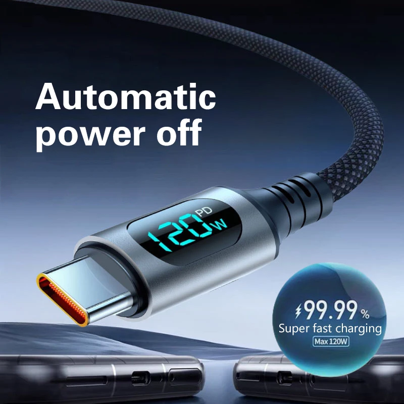 Кабель USB Type C 120 Вт для Honor Samsung Super Charge, быстрая зарядка, зарядное устройство USB C, кабель для передачи данных, шнур 1 м, 2 м
Кабель USB Type C 120 Вт для Honor Samsung Super Charge, быстрая зарядка, зарядное устройство USB C, кабель для передачи данных, шнур 1 м, 2 м