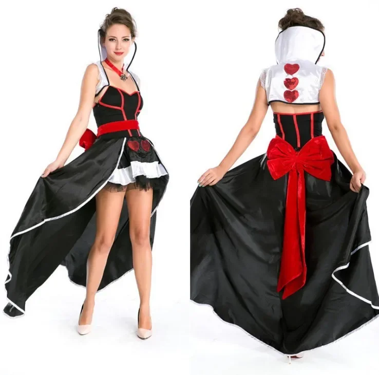 Women Renaissance Queen Of Heart Costume Adult Vintage Gothic Queen Costume For Halloween Carnival Medieval Dress
Women Renaissance Queen Of Heart Costume Adult Vintage Gothic Queen Costume For Halloween Carnival Medieval Dress