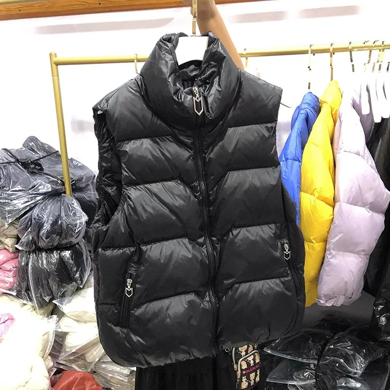 plus Size Thickened Casual Cotton Vest Stand Collar Sleeveless Women's Outerwear Pure Color Autumn Winter Fashion plus Size
plus Size Thickened Casual Cotton Vest Stand Collar Sleeveless Women's Outerwear Pure Color Autumn Winter Fashion plus Size