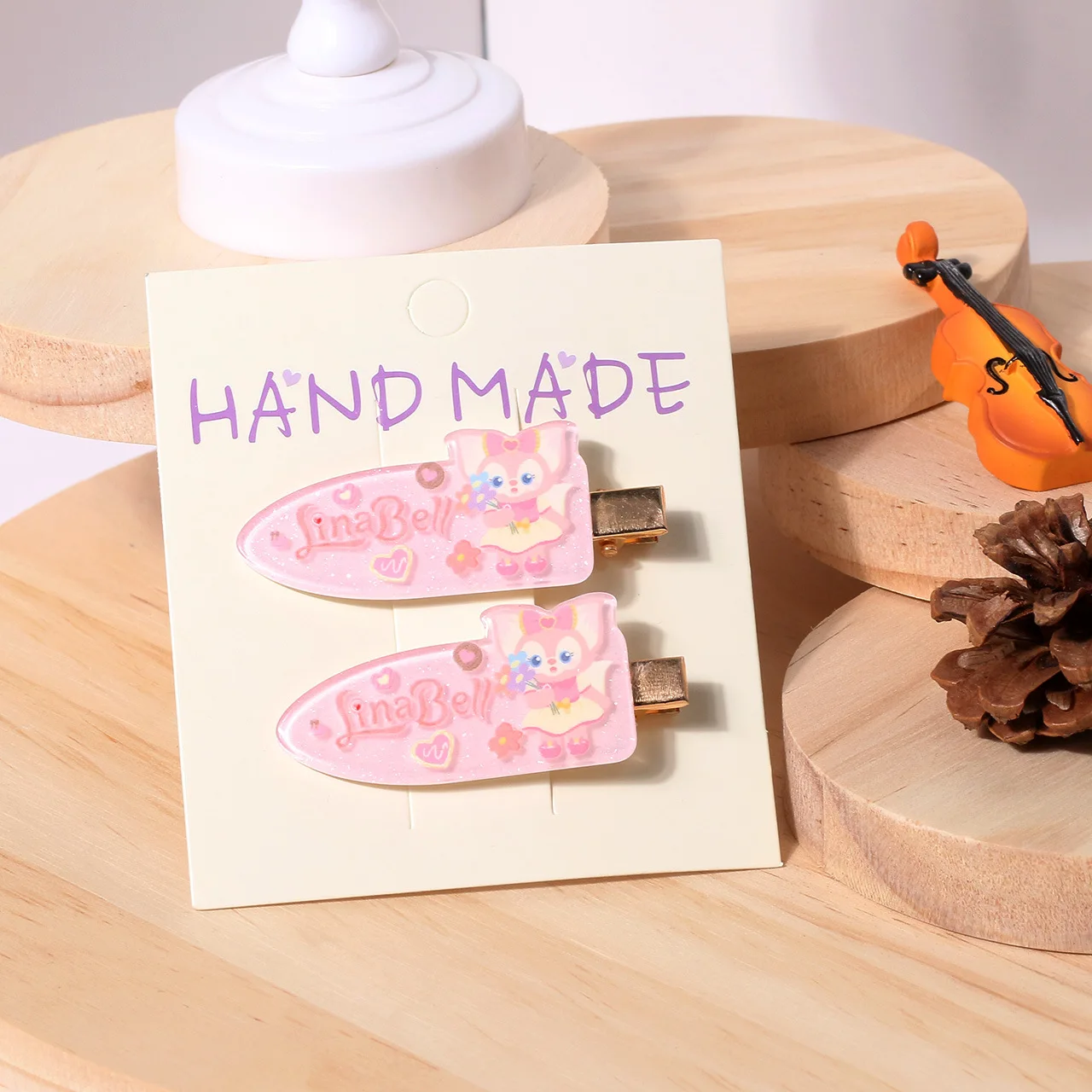 Miniso Linnabelle acrylic cartoon cute side clip hair clip bangs broken hair clip
Miniso Linnabelle acrylic cartoon cute side clip hair clip bangs broken hair clip