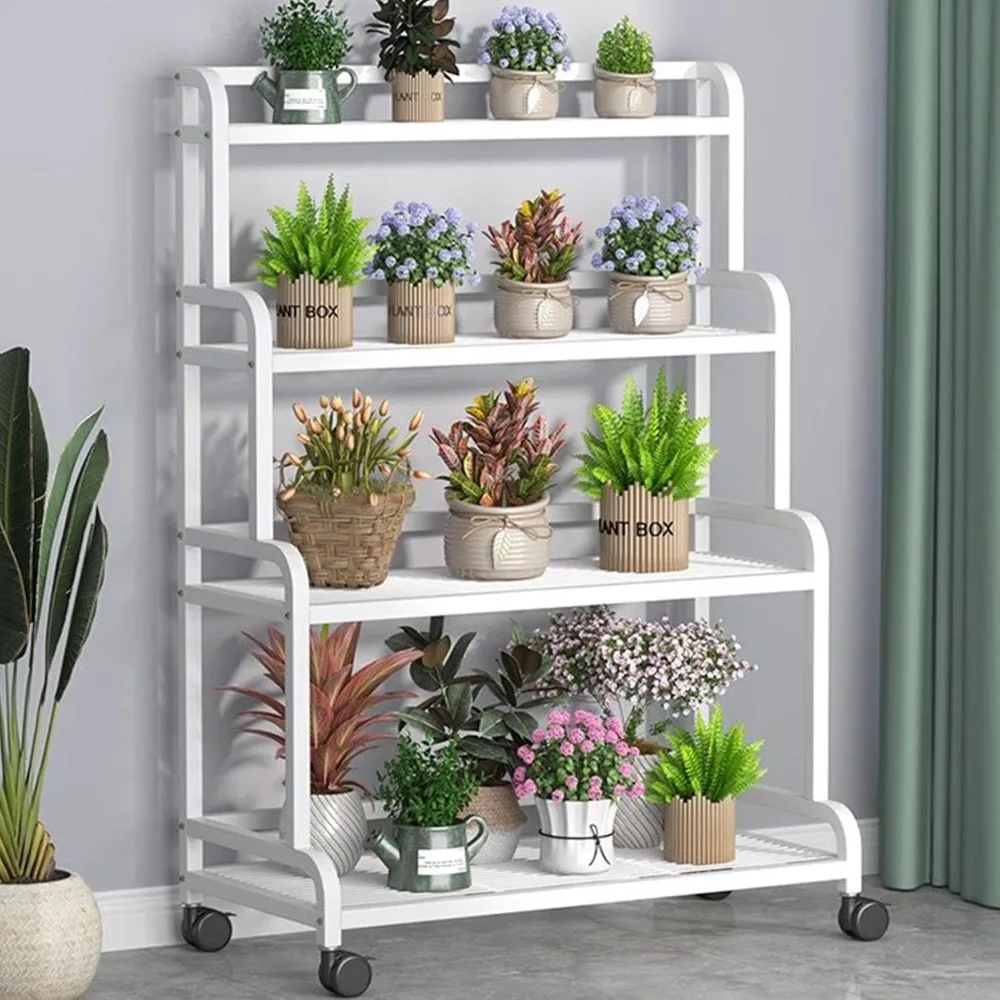 4 Tier Metal Plant Stand with Wheels for Outdoor Indoor - Waterproof, Heavy Duty Tall Plant Shelf Flower Pot Display Holder Rack
4 Tier Metal Plant Stand with Wheels for Outdoor Indoor - Waterproof, Heavy Duty Tall Plant Shelf Flower Pot Display Holder Rack