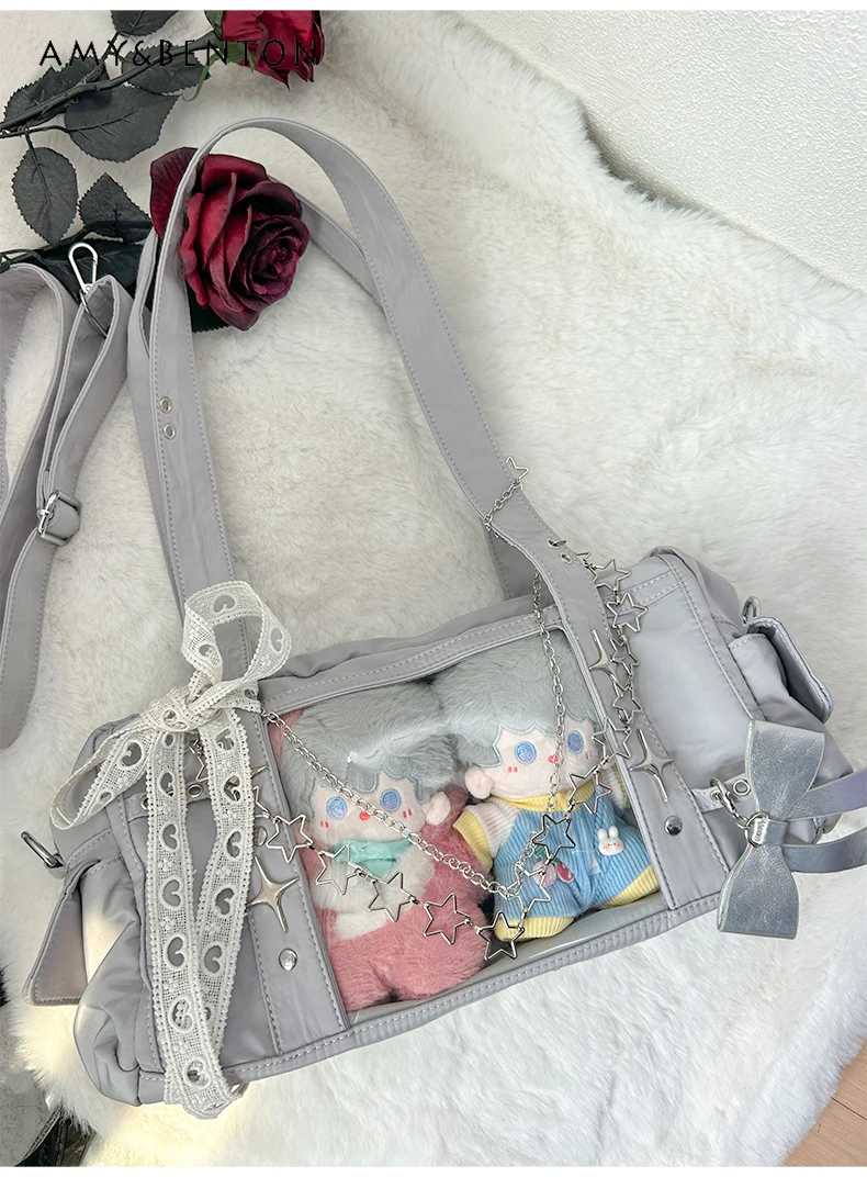 Korean Ins Trend Itabag Subculture Japanese Two-Dimensional Y2k Shoulder Bag Casual Large Capacity Crossbody Bags for Women
Korean Ins Trend Itabag Subculture Japanese Two-Dimensional Y2k Shoulder Bag Casual Large Capacity Crossbody Bags for Women