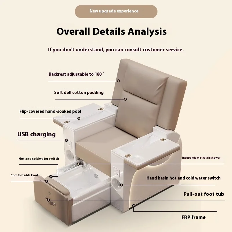 Pedicure Chairs Salon Stool Footrest Foot Spa Chair Electric Backrest Adjustment Cadeira Manicure Multifunctional Pedicure Chair
Pedicure Chairs Salon Stool Footrest Foot Spa Chair Electric Backrest Adjustment Cadeira Manicure Multifunctional Pedicure Chair