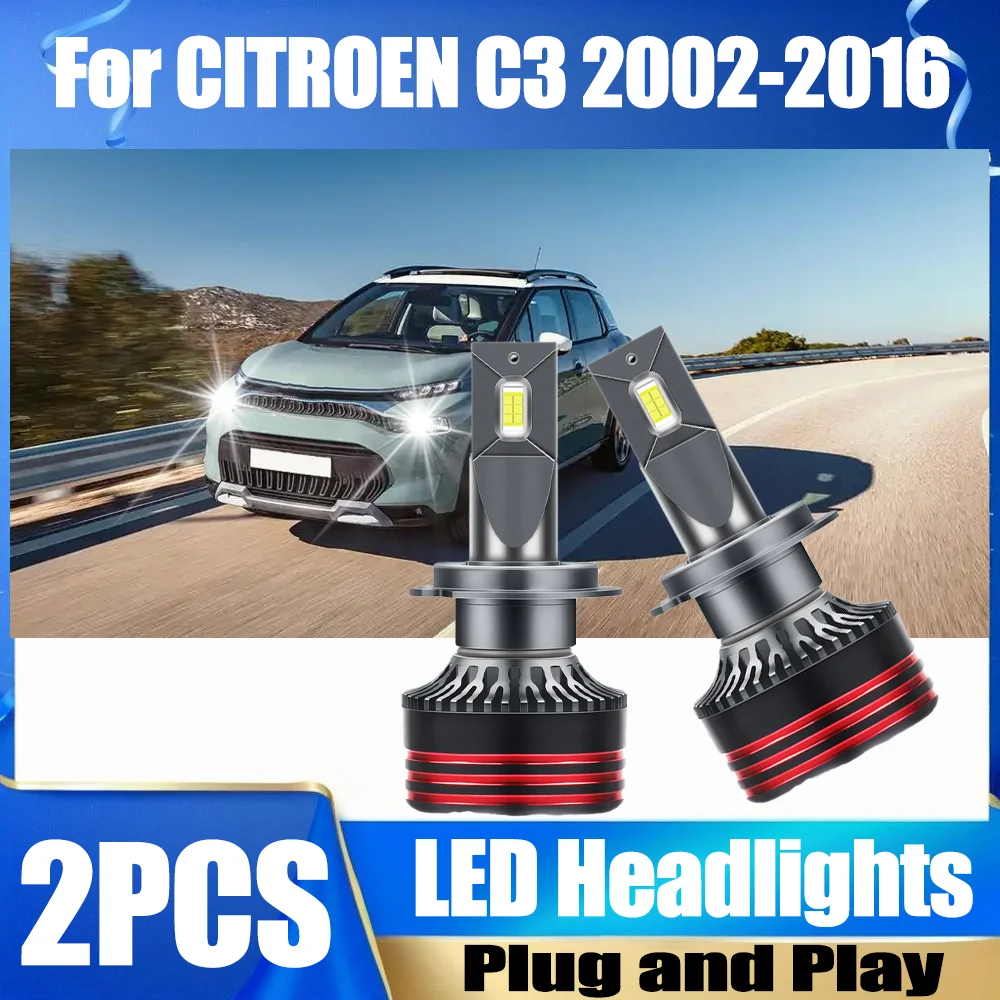 2PCS Auto Headlamps Bulbs 150W 30000LM H7 LED Car Headlights 6000K White Plug and Play For CITROEN C3 2002-2016 2003 2004 2005
2PCS Auto Headlamps Bulbs 150W 30000LM H7 LED Car Headlights 6000K White Plug and Play For CITROEN C3 2002-2016 2003 2004 2005