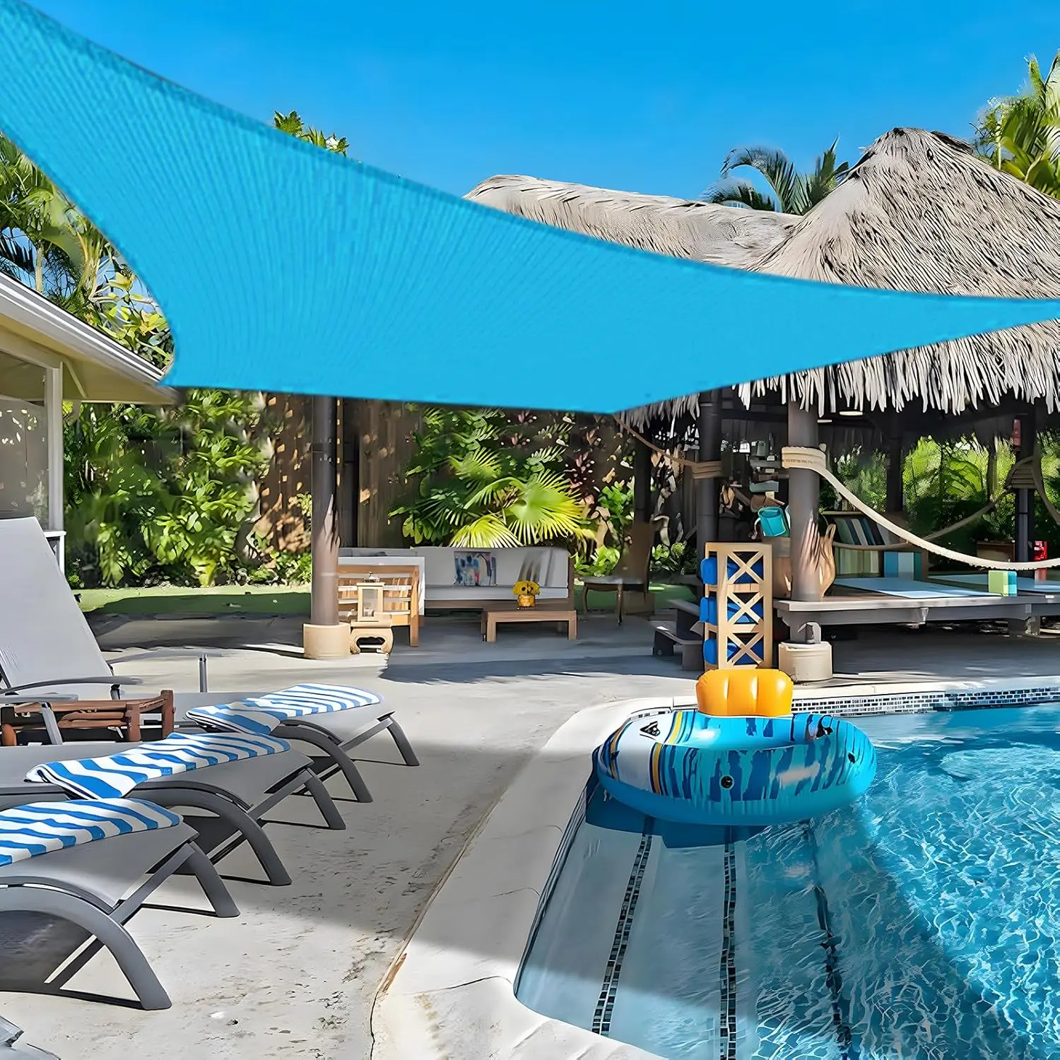 12'x 20' Sun Shade Sail Turquoise Blue Rectangle UV Block Outdoor Shade Canopy Sunshade for Patio Lawn Garden Carport B
12'x 20' Sun Shade Sail Turquoise Blue Rectangle UV Block Outdoor Shade Canopy Sunshade for Patio Lawn Garden Carport B