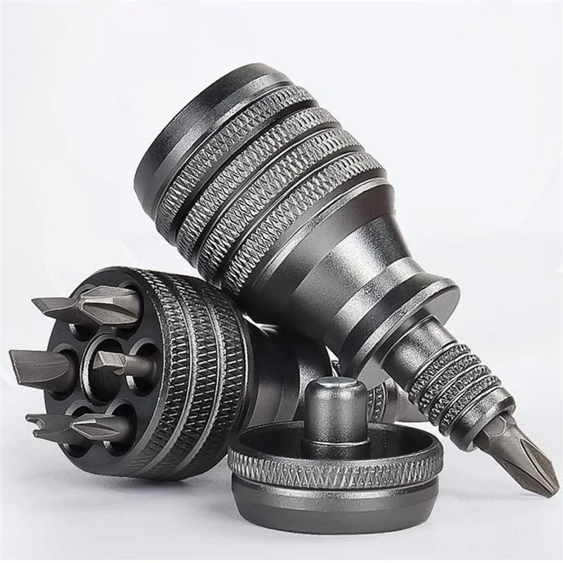 Набор промышленных мини-отверток 7-в-1 — ручка из алюминиевого сплава, высокопрочные биты Phillips/lotted, многофункциональный инструмент EDC
Набор промышленных мини-отверток 7-в-1 — ручка из алюминиевого сплава, высокопрочные биты Phillips/lotted, многофункциональный инструмент EDC