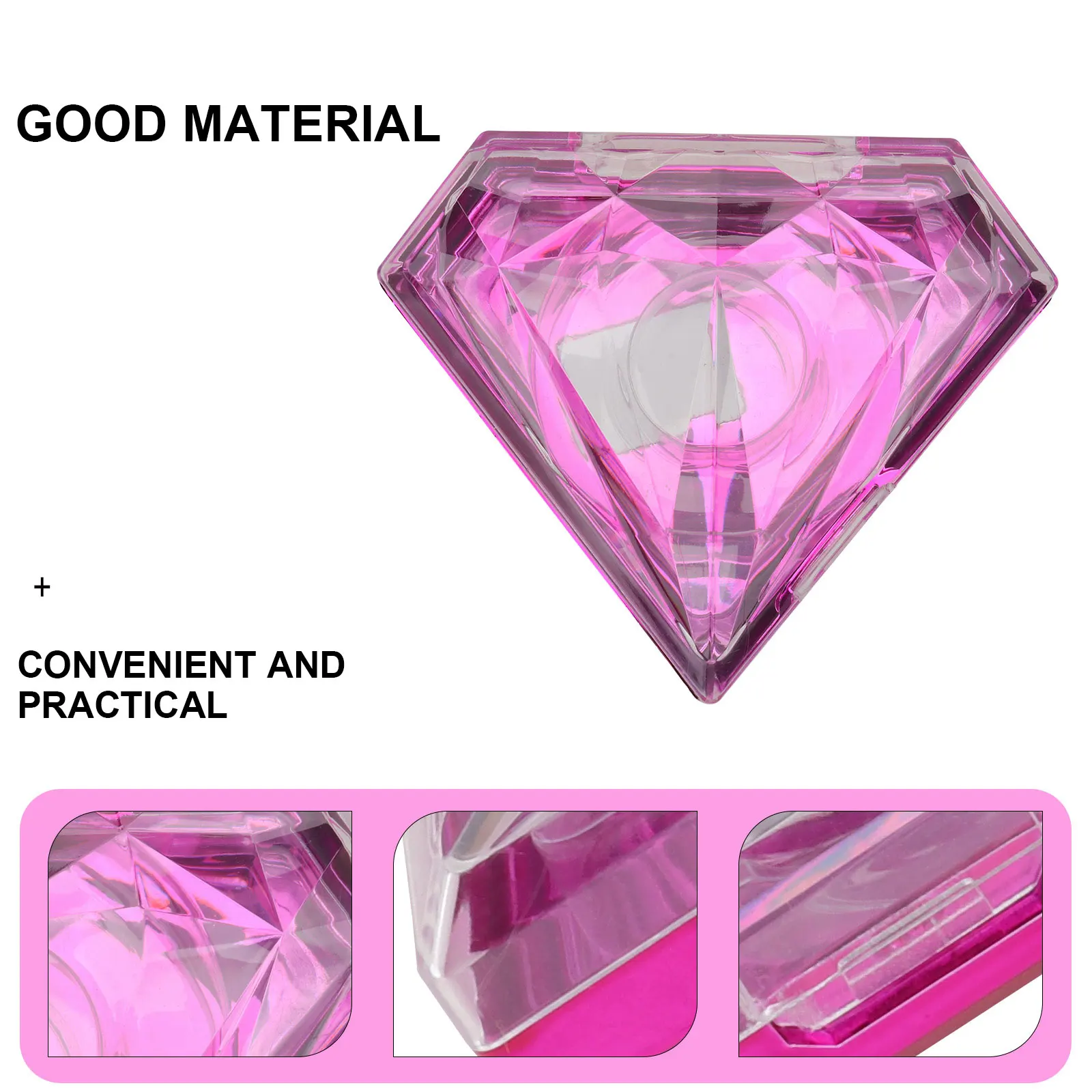 2Pcs Eyelash Box Diamond Shaped Acrylic False Eyelash Storage Container Fit and Scratch Resistant Design for Makeup
2Pcs Eyelash Box Diamond Shaped Acrylic False Eyelash Storage Container Fit and Scratch Resistant Design for Makeup