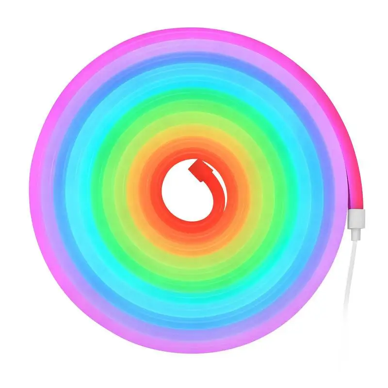 RGB-IC Neon Strip, 16.4 ft For Bedroom Gaming Living Room, App Remote Control Music Sync Alexa Google Assistant Voice Command Custom DIY Flexible Ribbon Light Indoor Atmosphere Lighting
RGB-IC Neon Strip, 16.4 ft For Bedroom Gaming Living Room, App Remote Control Music Sync Alexa Google Assistant Voice Command Custom DIY Flexible Ribbon Light Indoor Atmosphere Lighting