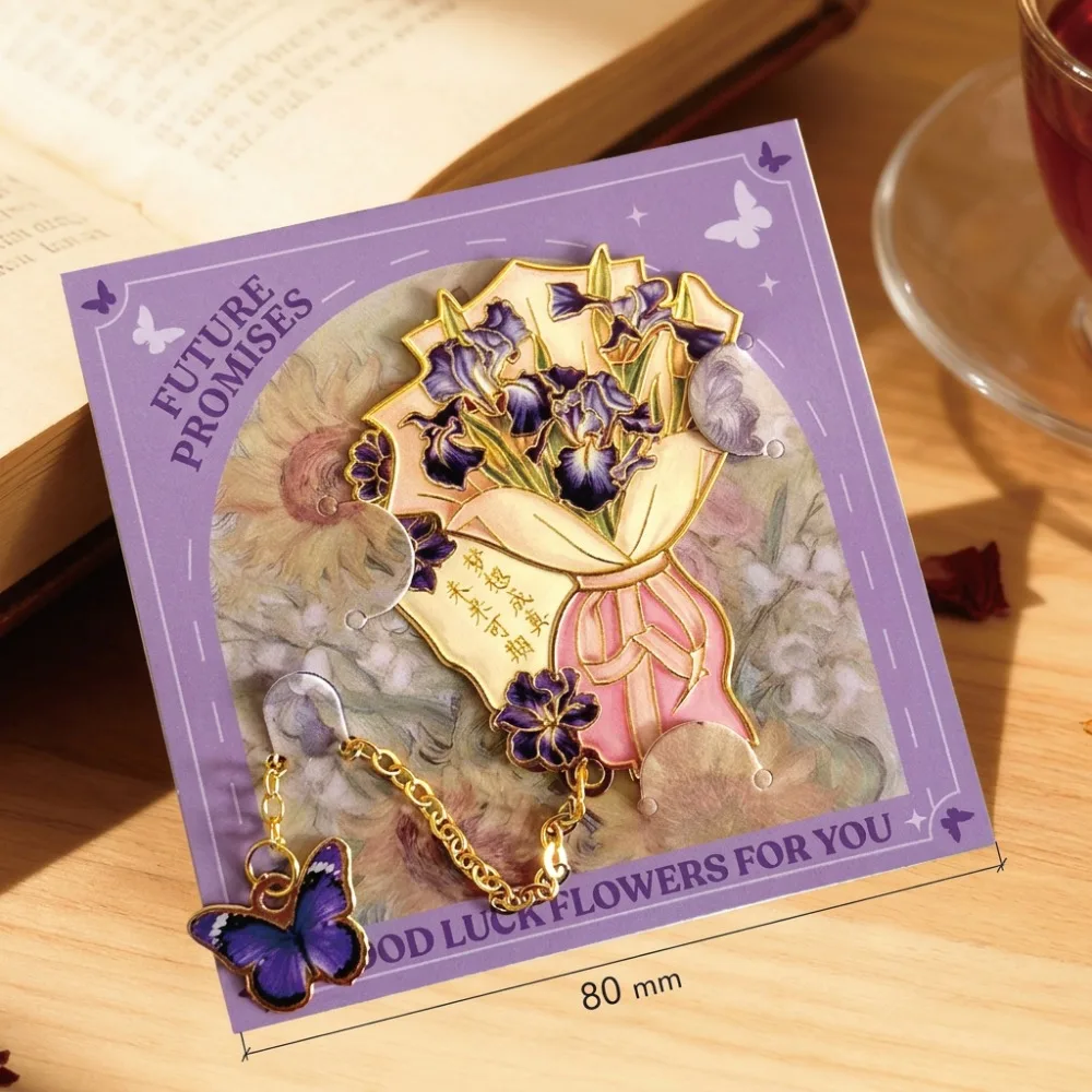 Vintage Hollow Cutout Flower Bouquet Bookmark With Butterfly Charm Three-Dimensional Butterfly Bookmark Metal Bookmark
Vintage Hollow Cutout Flower Bouquet Bookmark With Butterfly Charm Three-Dimensional Butterfly Bookmark Metal Bookmark
